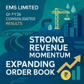 EMS Limited Q1 FY26 Results: 15.81% Revenue Growth, Strong Order Wins & Long-Term Outlook